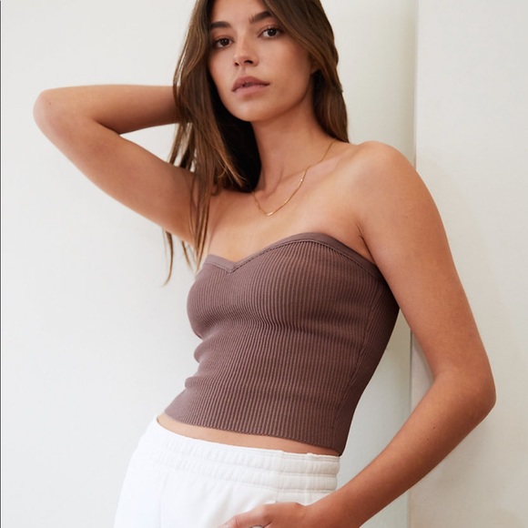 Babaton Sculpt Knit Sweetheart Tube Top - Picture 6 of 7